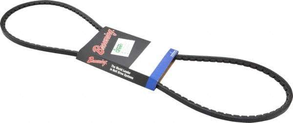 Browning - Section 3VX, 3/8" Wide, 50" Outside Length, Gripnotch V-Belt - Rubber Compound, 358 Gripnotch, No. 3VX500 - USA Tool & Supply