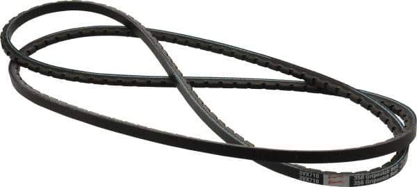 Browning - Section 3VX, 3/8" Wide, 71" Outside Length, Gripnotch V-Belt - Rubber Compound, 358 Gripnotch, No. 3VX710 - USA Tool & Supply