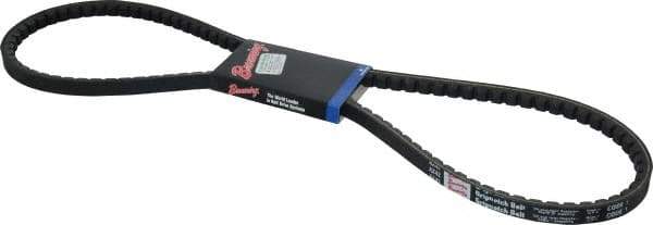 Browning - Section AX, 1/2" Wide, 44" Outside Length, Gripnotch V-Belt - Rubber Compound, Gripnotch, No. AX42 - USA Tool & Supply
