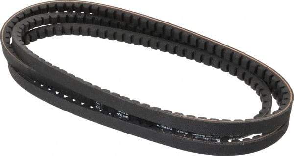 Browning - Section AX, 1/2" Wide, 82" Outside Length, Gripnotch V-Belt - Rubber Compound, Gripnotch, No. AX80 - USA Tool & Supply