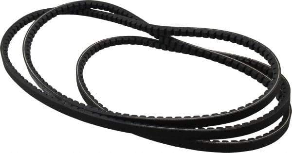 Browning - Section AX, 1/2" Wide, 107" Outside Length, Gripnotch V-Belt - Rubber Compound, Gripnotch, No. AX105 - USA Tool & Supply