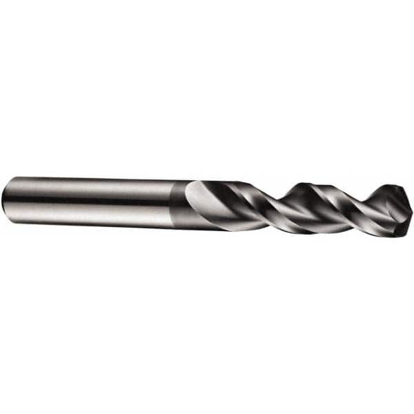Screw Machine Length Drill Bit: 0.2992″ Dia, 130 °, Cobalt AlCrN Finish, Right Hand Cut, Spiral Flute, Straight-Cylindrical Shank, Series A921