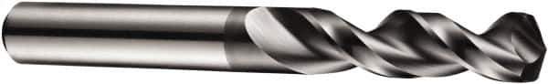 DORMER - 17/64" 130° Parabolic Flute Cobalt Screw Machine Drill Bit - AlCrN Finish, Right Hand Cut, 37mm Flute Length, 67mm OAL, PFX Point, Straight Shank - USA Tool & Supply