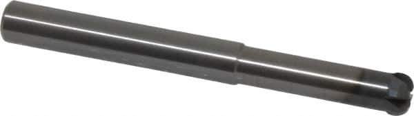 OSG - 5/16", 4 Flute, Single End, Solid Carbide, 3/32" Corner Radius End Mill - 3" OAL, 1/8" LOC, Right Hand Cut, 1-1/4" Extended Reach - USA Tool & Supply
