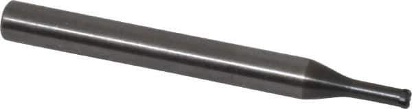 OSG - 3mm, 4 Flute, Single End, Solid Carbide, 0.75mm Corner Radius End Mill - 60mm OAL, 1.2mm LOC, Right Hand Cut, 7.5mm Extended Reach - USA Tool & Supply