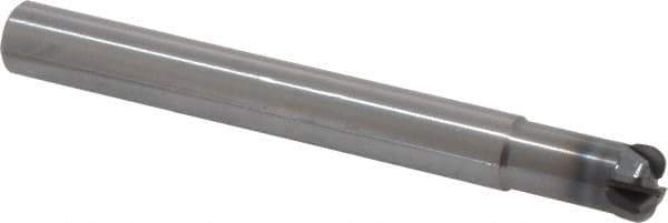 OSG - 12mm, 4 Flute, Single End, Solid Carbide, 3mm Corner Radius End Mill - 110mm OAL, 5mm LOC, Right Hand Cut, 24mm Extended Reach - USA Tool & Supply
