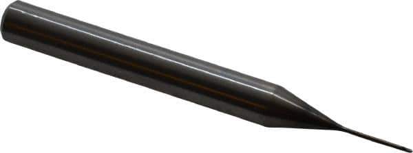 OSG - 1/32" Diam, 1/32" LOC, 2 Flute Solid Carbide Ball End Mill - WXL Finish, Single End, 2-1/2" OAL, 1/4" Shank Diam, Spiral Flute - USA Tool & Supply