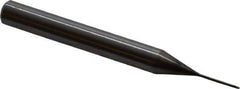 OSG - 1/32" Diam, 1/32" LOC, 2 Flute Solid Carbide Ball End Mill - WXL Finish, Single End, 2-1/2" OAL, 1/4" Shank Diam, Spiral Flute - USA Tool & Supply