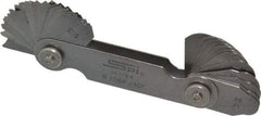 SPI - 32 Piece, 17/64 to 1/2 Inch Radius, Stainless Steel Radius Gage Set - Style B, 1/64 Inch Graduation - USA Tool & Supply