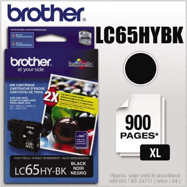 Brother - Black Ink Cartridge - Use with Brother MFC-5890CN, 5895CW, 6490CW, 6890CDW - USA Tool & Supply