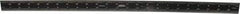 SPI - 24" Long, 1/64, 1/32, 1/16, 1/8" Graduation, Rigid Steel Rule - 4R Graduation Style, 1-1/8" Wide, Black, Black Chrome Finish - USA Tool & Supply