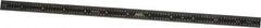 SPI - 12" Long, 1/64, 1/32, 1/16, 1/8" Graduation, Flexible Steel Rule - 4R Graduation Style, 1/2" Wide, Black, Black Chrome Finish - USA Tool & Supply