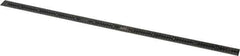 SPI - 12" Long, 1/64, 1/32" and 0.5, 1mm Graduation, Flexible Steel Rule - English/Metric Graduation Style, 1/2" Wide, Black, Black Chrome Finish - USA Tool & Supply