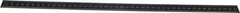 SPI - 18" Long, 1/64, 1/32" and 0.5, 1mm Graduation, Flexible Steel Rule - English/Metric Graduation Style, 3/4" Wide, Black, Black Chrome Finish - USA Tool & Supply