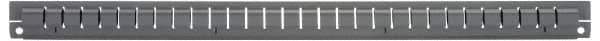 Vidmar - Tool Box Steel Drawer Divider - 2-5/8" Wide x 25-1/2" Deep x 7" High, Gray, For Vidmar Cabinets - USA Tool & Supply