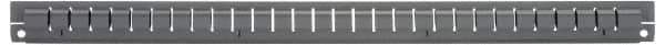 Vidmar - Tool Box Steel Drawer Divider - 2-5/8" Wide x 25-1/2" Deep x 2-7/8" High, Gray, For Vidmar Cabinets - USA Tool & Supply