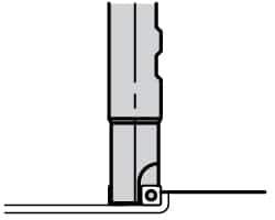 Kennametal - SPET3125 GB2 Grade KC520M Carbide Milling Insert - TiAlN Finish, 0.1563" Thick, 10mm Inscribed Circle, 0.8mm Corner Radius - USA Tool & Supply