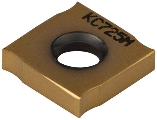 Kennametal - SNHX1103 Grade KC725M Carbide Milling Insert - TiN/TiCN/TiN Finish, 0.106" Thick, 0.433" Inscribed Circle - USA Tool & Supply