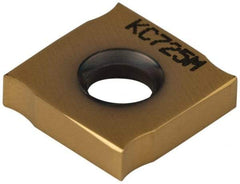 Kennametal - SNHX1103 Grade KC725M Carbide Milling Insert - TiN/TiCN/TiN Finish, 0.106" Thick, 0.433" Inscribed Circle - USA Tool & Supply