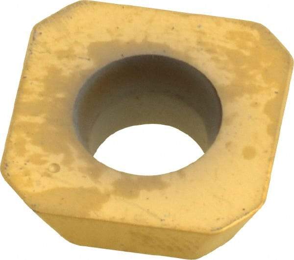 Kennametal - SEHW43 Grade KC725M Carbide Milling Insert - TiN/TiCN/TiN Finish, 3/16" Thick, 1/2" Inscribed Circle, 1mm Corner Radius - USA Tool & Supply