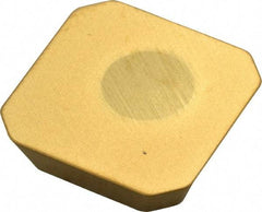 Kennametal - SEAN42 LN Grade KC725M Carbide Milling Insert - TiN/TiCN/TiN Finish, 0.1252" Thick, 1/2" Inscribed Circle, 1.14mm Corner Radius - USA Tool & Supply
