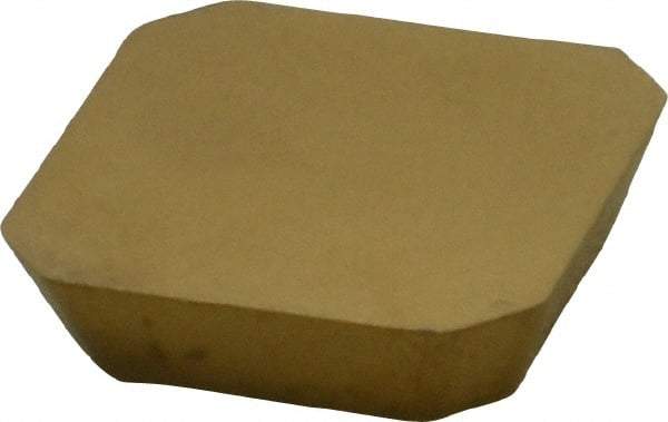 Kennametal - SEAN42 LN Grade KC725M Carbide Milling Insert - TiN/TiCN/TiN Finish, 0.1252" Thick, 1/2" Inscribed Circle, 1.14mm Corner Radius - USA Tool & Supply