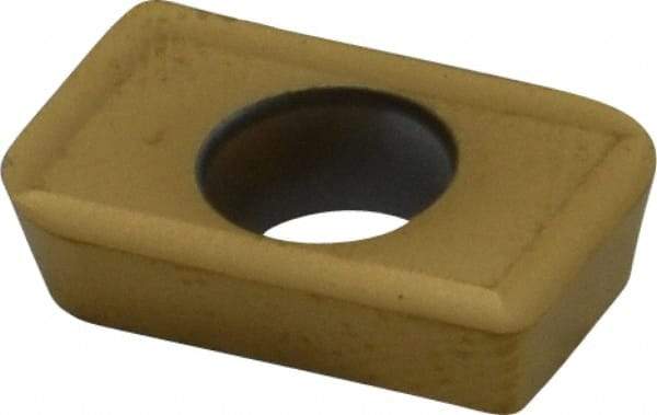 Kennametal - XDMT150332 Grade KC725M Carbide Milling Insert - TiN/TiCN/TiN Finish, 0.1252" Thick, 3.2mm Corner Radius - USA Tool & Supply