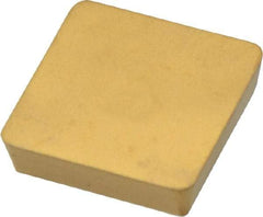 Kennametal - SPG634 Grade KC725M Carbide Milling Insert - TiN/TiCN/TiN Finish, 3/16" Thick, 3/4" Inscribed Circle, 1.6mm Corner Radius - USA Tool & Supply
