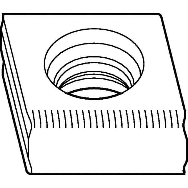 Kennametal - CNHU1205 Grade KC725M Carbide Milling Insert - TiN/TiCN/TiN Finish, 0.2126" Thick, 0.3961" Inscribed Circle, 0.8mm Corner Radius - USA Tool & Supply