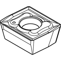 Kennametal - ACET150612 GC Grade KC725M Carbide Milling Insert - TiN/TiCN/TiN Finish, 1/4" Thick, 1.2mm Corner Radius - USA Tool & Supply