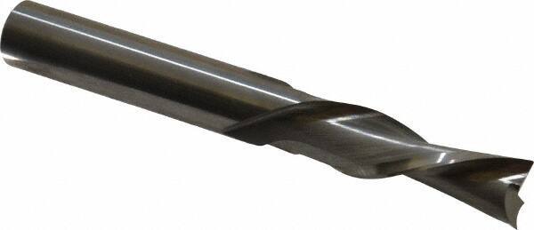 Onsrud - 3/8" Cutting Diam x 1-1/4" Length of Cut, 2 Flute, Downcut Spiral Router Bit - Uncoated, Right Hand Cut, Solid Carbide, 3" OAL x 3/8" Shank Diam, Double Edge, 30° Helix Angle - USA Tool & Supply