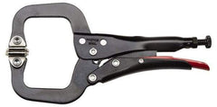 Proto - 12-19/32" OAL C-Clamp Locking Pliers - 1-11/64" Jaw Width, 3-45/64" Jaw Depth, 3-9/64" Jaw Opening, Standard Handle - USA Tool & Supply