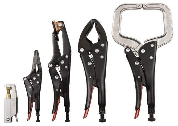 Proto - 5 Piece Welding Locking Plier Set - Comes in Plastic Pouch - USA Tool & Supply