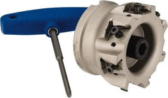 Iscar - 7 Inserts, 3" Cut Diam, 1" Arbor Diam, 0.63" Max Depth of Cut, Indexable Square-Shoulder Face Mill - 0/90° Lead Angle, 2" High, T490 LN.T 1607 Insert Compatibility, Through Coolant, Series Helitang - USA Tool & Supply
