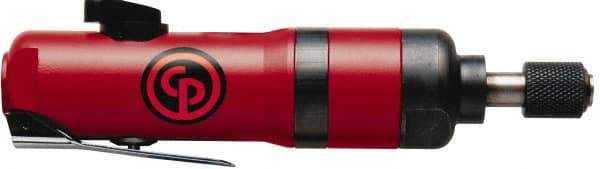 Chicago Pneumatic - 1/4" Bit Holder, 10,000 RPM, Inline Handle Air Screwdriver - 2-1/2 to 12 Ft/Lb Torque, 1/4 NPT Inlet, 3.2 CFM - USA Tool & Supply