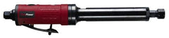 Chicago Pneumatic - 1/4" Collet, Straight Handle, Straight Air Die Grinder - 22,000 RPM, Rear Exhaust, 11.2 CFM, 0.42 hp, 6.21 bar, 1/4" Inlet - USA Tool & Supply