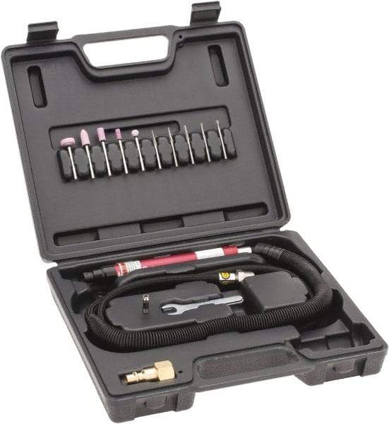 Chicago Pneumatic - 7 CFM, Pencil Grinder Kit - 60,000 RPM, 6.3 bar Air Pressure, 90 psi Air Pressure - USA Tool & Supply