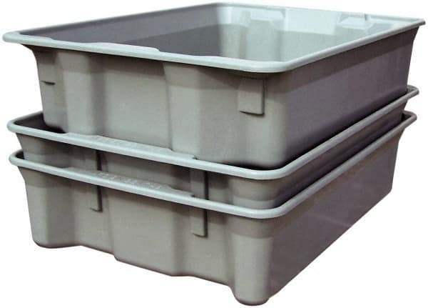 MFG Tray - 500 Lb Load Capacity White Fiberglass Tote Container - Stacking, Nesting, 42-1/2" Long x 20" Wide x 14.3" High - USA Tool & Supply