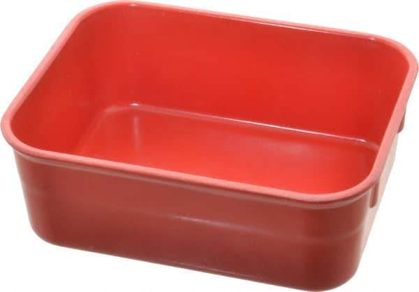 LEWISBins+ - 300 Lb Load Capacity Red Fiberglass Tote Container - Stacking, Nesting, 6.3" Long x 4.9" Wide x 2.1" High - USA Tool & Supply