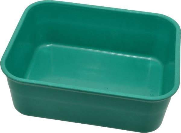 LEWISBins+ - 300 Lb Load Capacity Green Fiberglass Tote Container - Stacking, Nesting, 6.3" Long x 4.9" Wide x 2.1" High - USA Tool & Supply