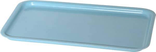 LEWISBins+ - 6.2" Wide x 2/5" High, Blue Bin Cover - Use with LewisBins - N096-4PSM - USA Tool & Supply