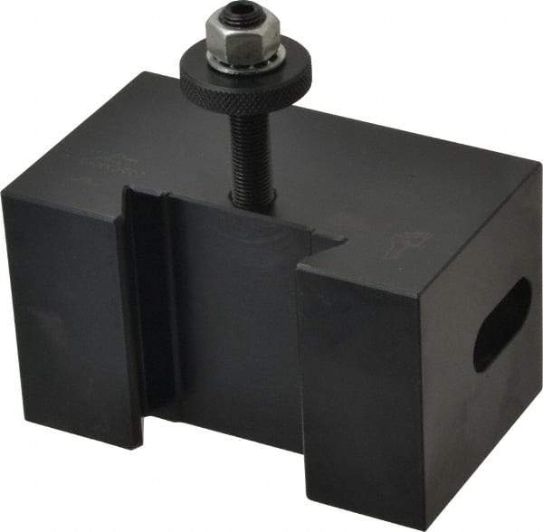 Dorian Tool - Series CXA, #5 Morse Taper Tool Post Holder - 350 to 430mm Lathe Swing, 2-1/4" OAH x 4-5/32" OAL, 1-5/8" Centerline Height - Exact Industrial Supply