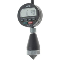 SPI - 0 to 1", 0 to 90° Included Angle, Digital Chamfer Gage - Hardened Tool Steel (Plunger), 3 Blade Plunger, 0.0001" Accuracy, 0.0001" Graduation - USA Tool & Supply