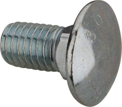 Value Collection - 1/2-13 UNC 1" Length Under Head, Standard Square Neck, Carriage Bolt - Grade 2 Steel, Zinc-Plated Finish - USA Tool & Supply