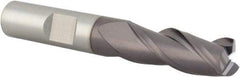 Value Collection - 3/8", 3 Flute, Single End, Solid Carbide, 0.0150 - 0.0200" Corner Radius End Mill - 2-1/2" OAL, 35° Helix, Right Hand Flute, 1" LOC, Right Hand Cut - USA Tool & Supply