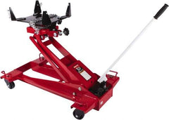 Sunex Tools - 3,000 Lb Capacity Transmission Jack - 8.62 to 36.62" High, 43-1/2" Chassis Length - USA Tool & Supply