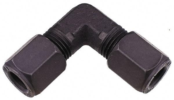 Parker - Metal Flareless Bite Tube Union Elbow - 3/4 NPTF - USA Tool & Supply
