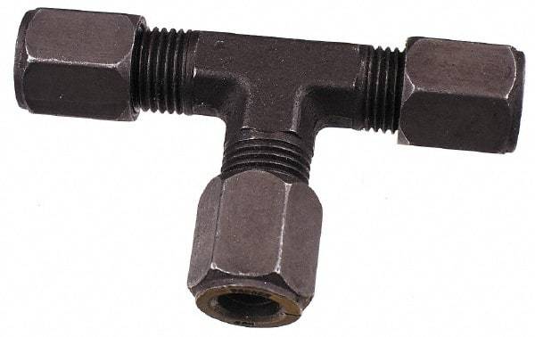 Parker - Metal Flareless Bite Tube Union Tee - 3/4 NPTF - USA Tool & Supply