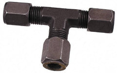 Parker - Metal Flareless Bite Tube Union Tee - 3/4 NPTF - USA Tool & Supply