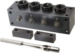 Yuasa - Series 5C, Horizontal Multi-Collet Chuck Block - Manually Activated, 3" Base Diam Width - USA Tool & Supply